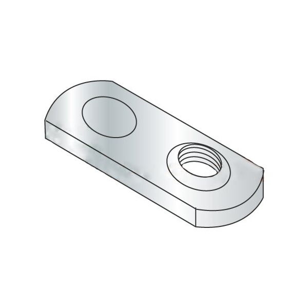 Newport Fasteners Tab Weld Nut, M6-1.00, Steel, 13.4 mm Wd, 21 mm Lg, 3.3 mm Ht, 1000 PK 723702 - main